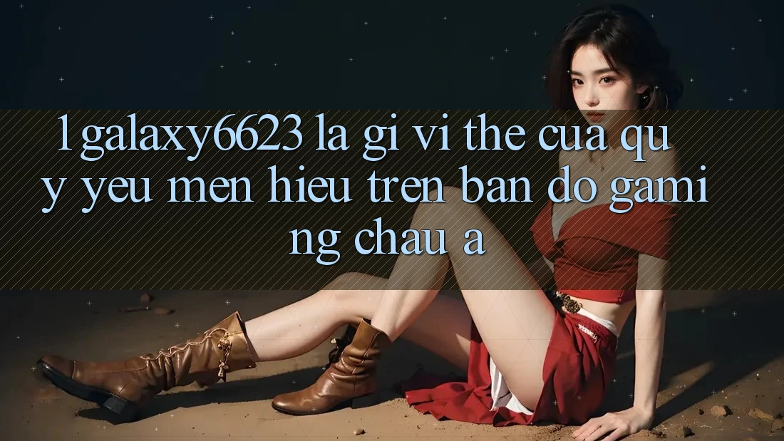 1. Galaxy6623 Là Gì? Vị Thế Của Quý yêu mến Hiệu Trên Bản Đồ Gaming Châu Á