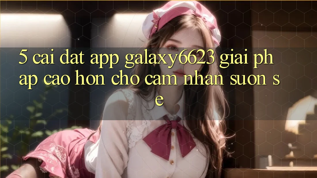 5. Cài đặt App Galaxy6623 - Giải Pháp Cao hơn Cho Cảm nhận Suôn sẻ