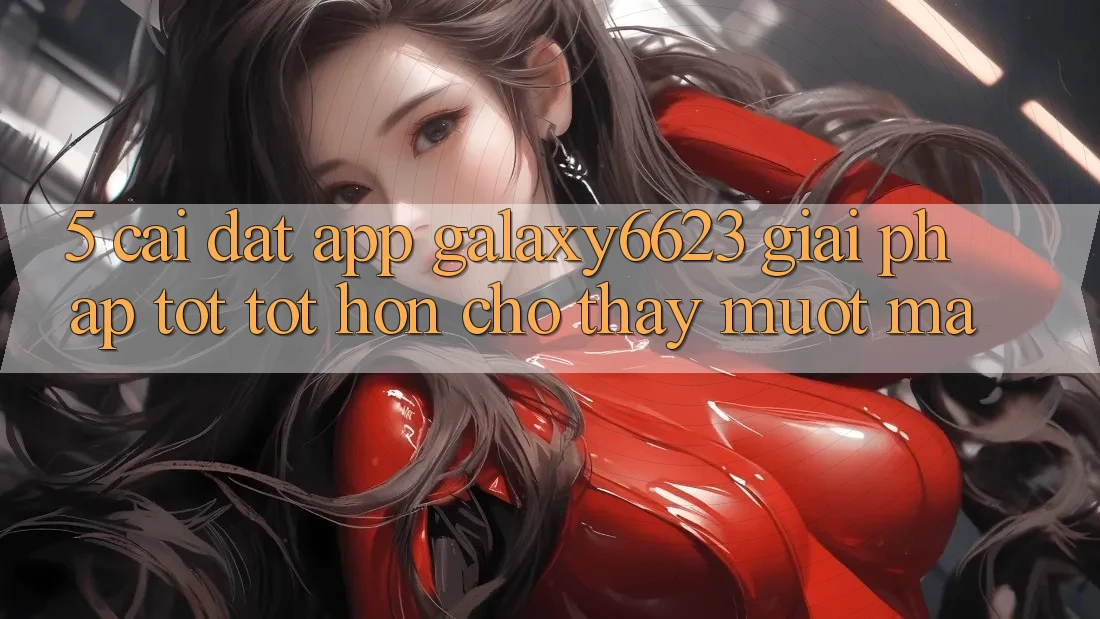 5. Cài đặt App Galaxy6623 - Giải Pháp Tốt tốt hơn Cho Thấy Mượt mà