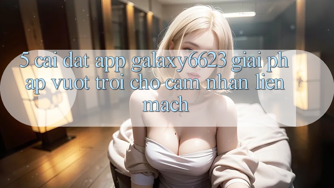 5. Cài đặt App Galaxy6623 - Giải Pháp Vượt Trội Cho Cảm nhận Liền mạch
