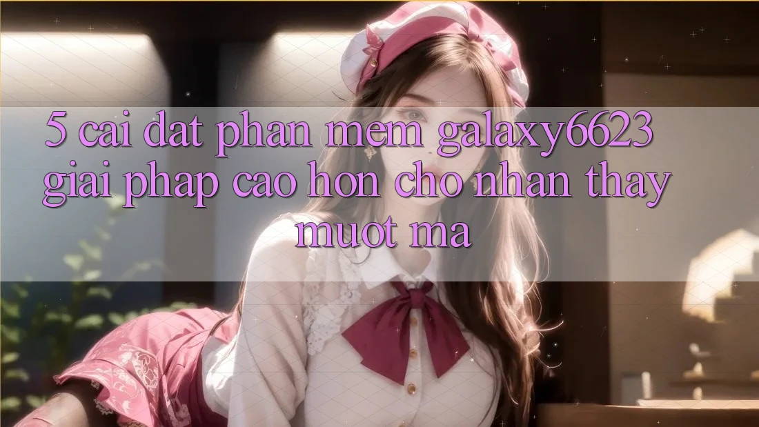 5. Cài đặt Phần mềm Galaxy6623 - Giải Pháp Cao hơn Cho Nhận thấy Mượt Mà