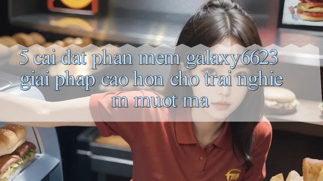 5. Cài đặt Phần mềm Galaxy6623 - Giải Pháp Cao hơn Cho Trải Nghiệm Mượt Mà
