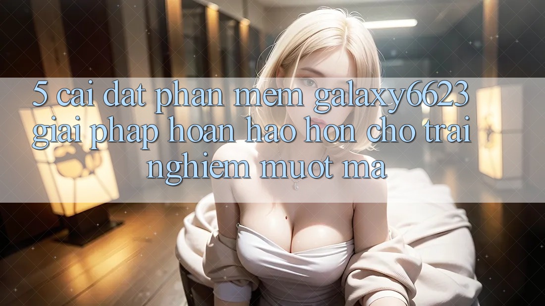 5. Cài đặt Phần mềm Galaxy6623 - Giải Pháp Hoàn hảo hơn Cho Trải Nghiệm Mượt Mà