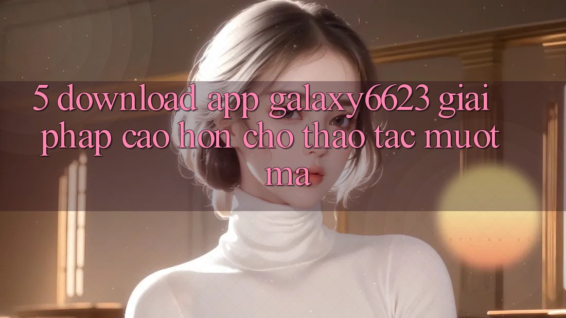 5. Download App Galaxy6623 - Giải Pháp Cao hơn Cho Thao tác Mượt Mà