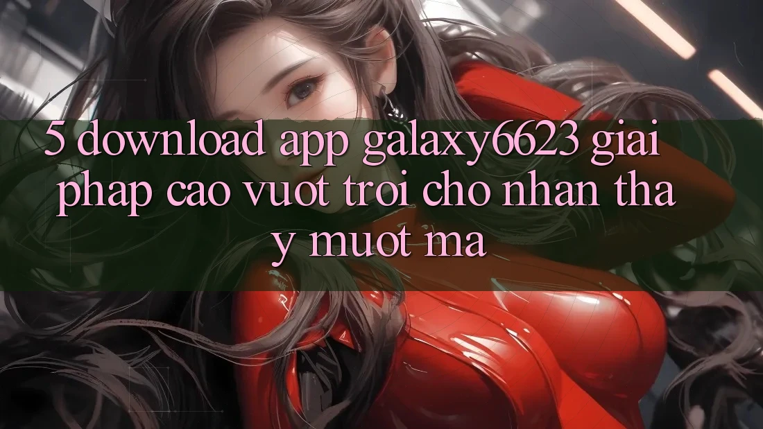 5. Download App Galaxy6623 - Giải Pháp Cao vượt trội Cho Nhận thấy Mượt mà