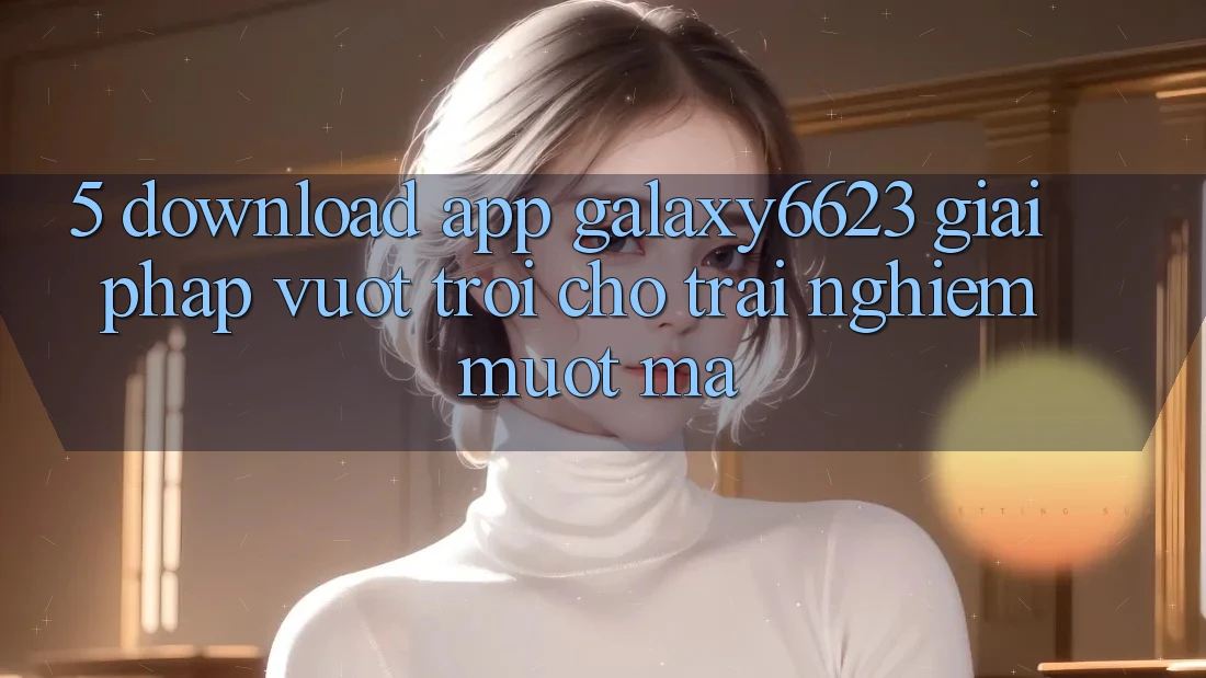 5. Download App Galaxy6623 - Giải Pháp Vượt Trội Cho Trải nghiệm Mượt Mà