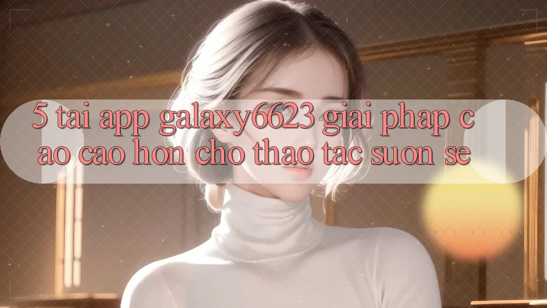 5. Tải App Galaxy6623 - Giải Pháp Cao cao hơn Cho Thao tác Suôn sẻ