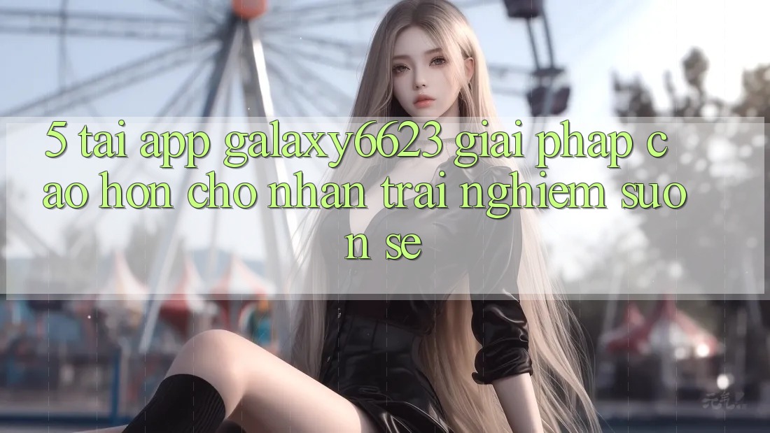 5. Tải App Galaxy6623 - Giải Pháp Cao hơn Cho Nhận trải nghiệm Suôn sẻ