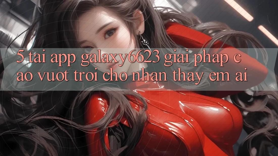 5. Tải App Galaxy6623 - Giải Pháp Cao vượt trội Cho Nhận thấy Êm ái