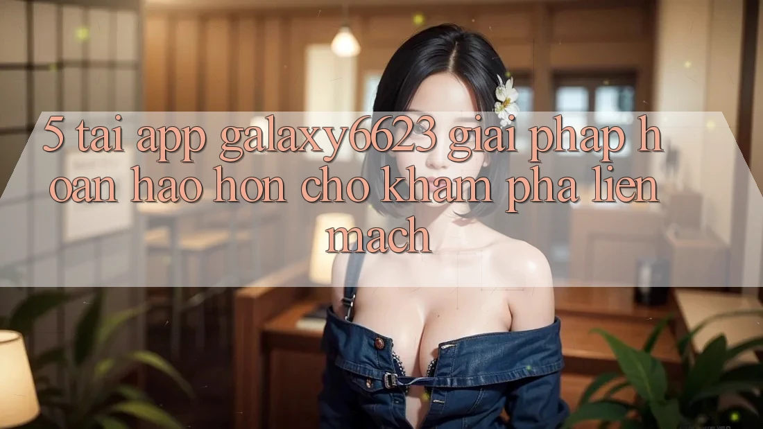 5. Tải App Galaxy6623 - Giải Pháp Hoàn hảo hơn Cho Khám phá Liền mạch