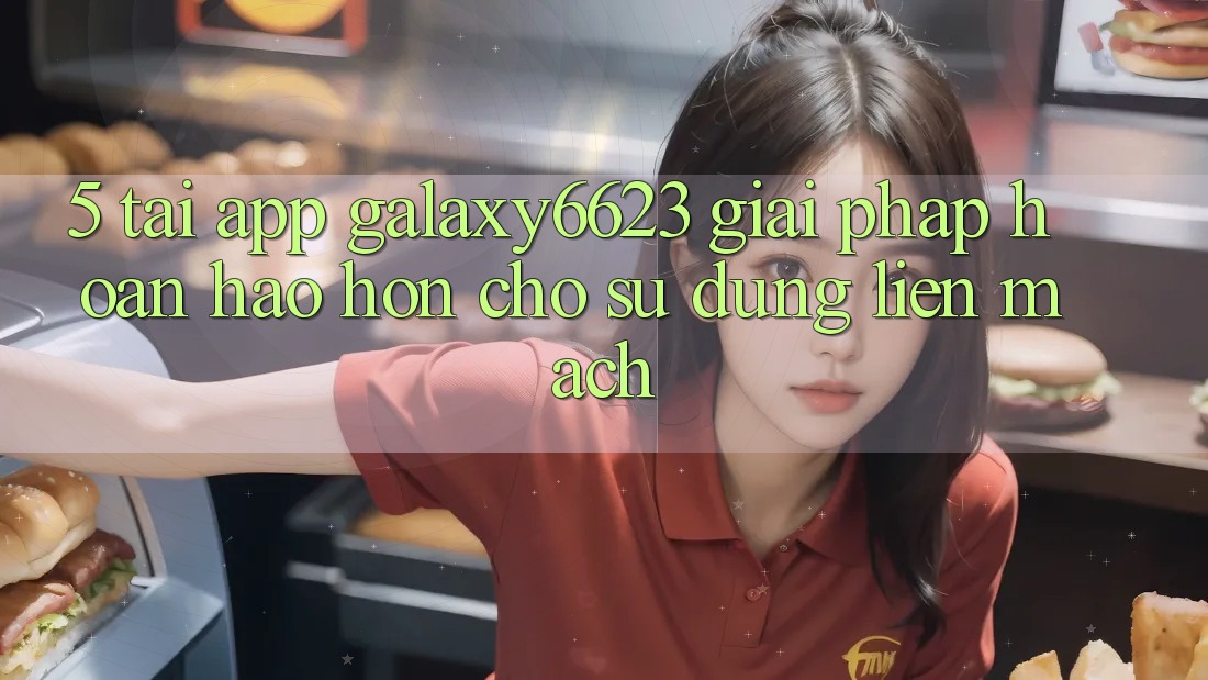 5. Tải App Galaxy6623 - Giải Pháp Hoàn hảo hơn Cho Sử dụng Liền mạch