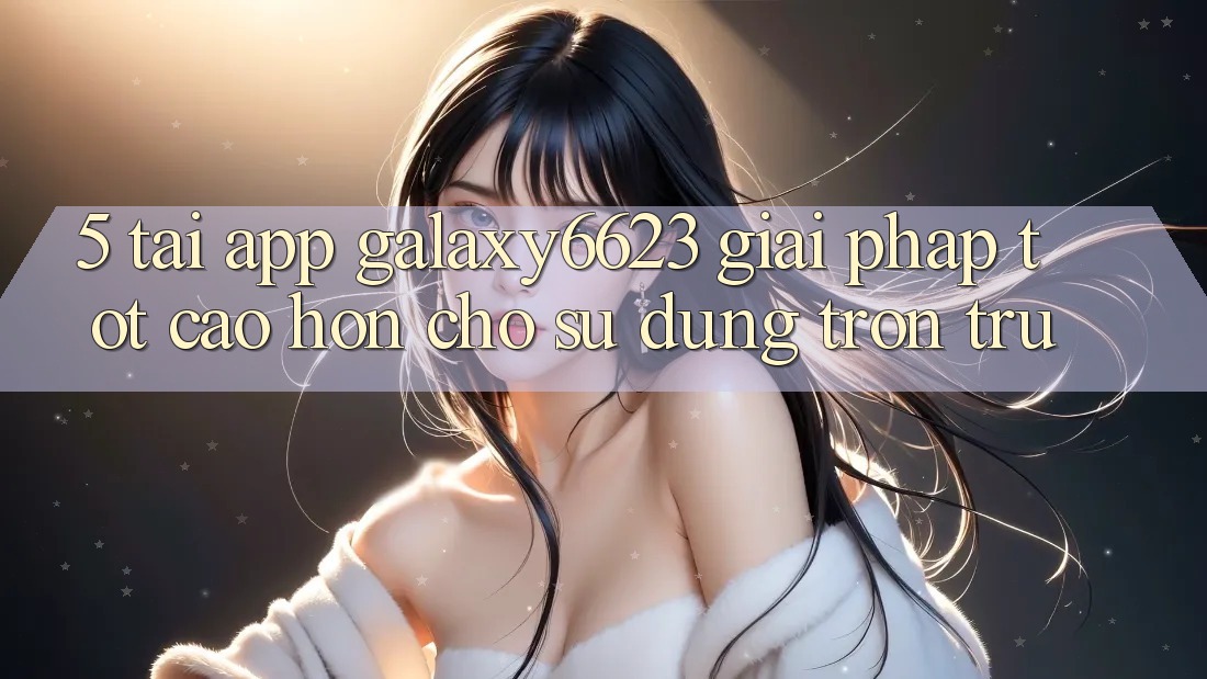 5. Tải App Galaxy6623 - Giải Pháp Tốt cao hơn Cho Sử dụng Trơn tru