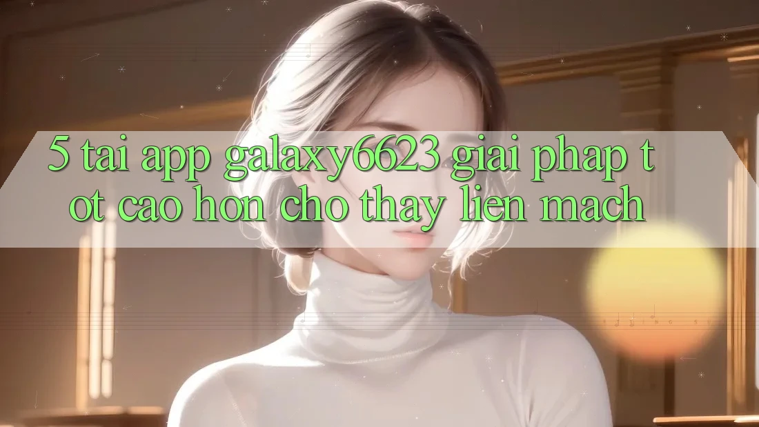 5. Tải App Galaxy6623 - Giải Pháp Tốt cao hơn Cho Thấy Liền mạch