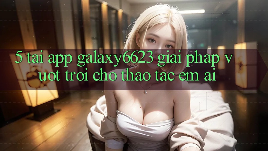 5. Tải App Galaxy6623 - Giải Pháp Vượt Trội Cho Thao tác Êm ái
