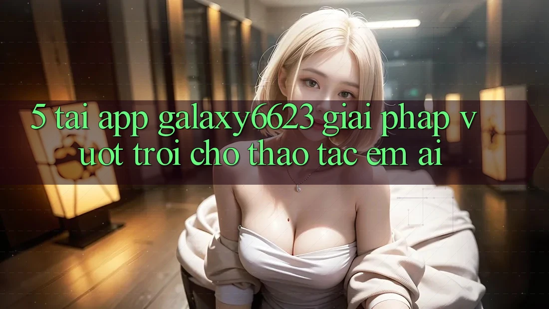 5. Tải App Galaxy6623 - Giải Pháp Vượt trội Cho Thao tác Êm ái