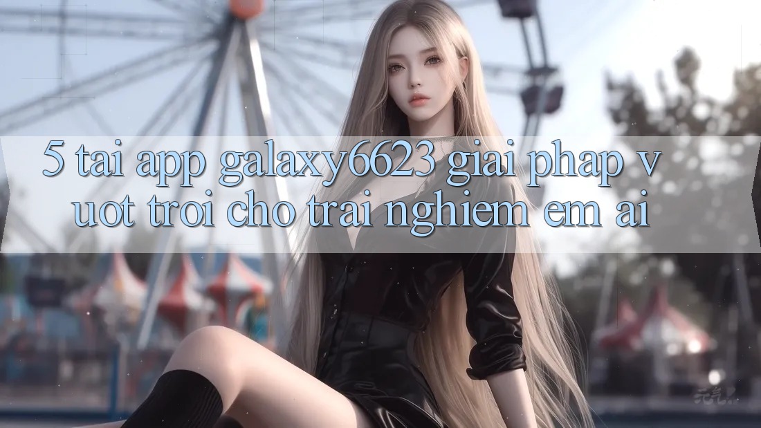 5. Tải App Galaxy6623 - Giải Pháp Vượt Trội Cho Trải Nghiệm Êm ái