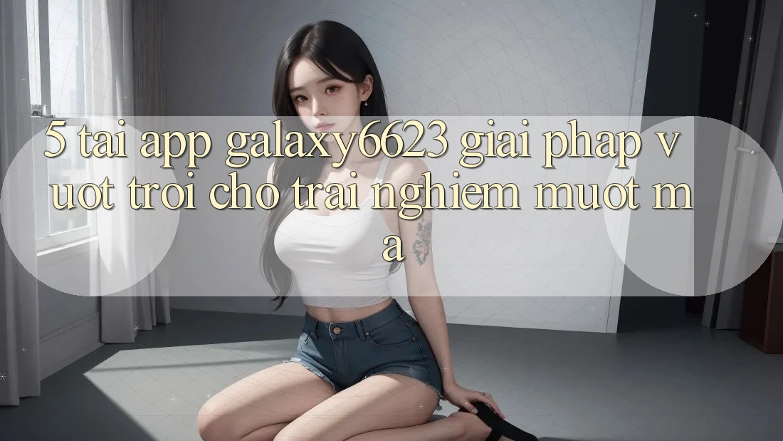 5. Tải App Galaxy6623 - Giải Pháp Vượt trội Cho Trải Nghiệm Mượt Mà