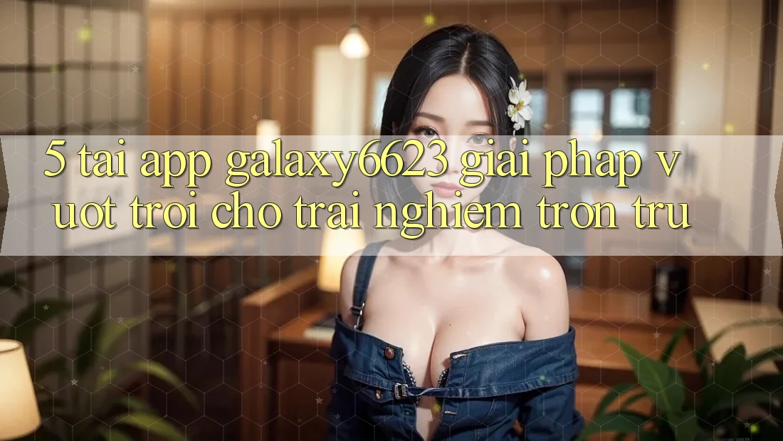5. Tải App Galaxy6623 - Giải Pháp Vượt Trội Cho Trải Nghiệm Trơn tru
