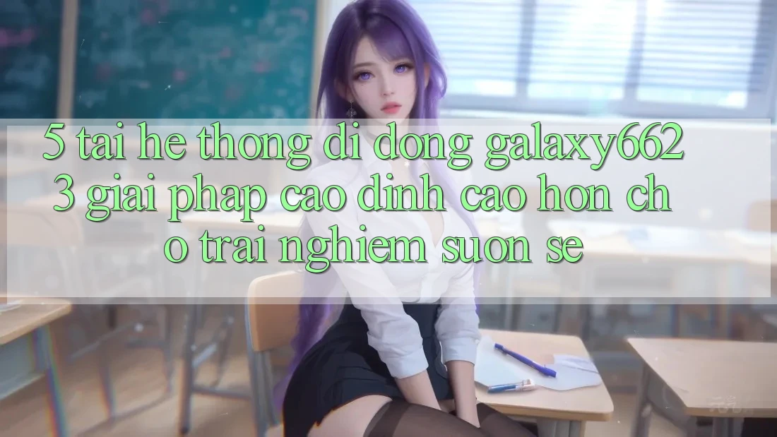 5. Tải Hệ thống di động Galaxy6623 - Giải Pháp Cao đỉnh cao hơn Cho Trải Nghiệm Suôn sẻ