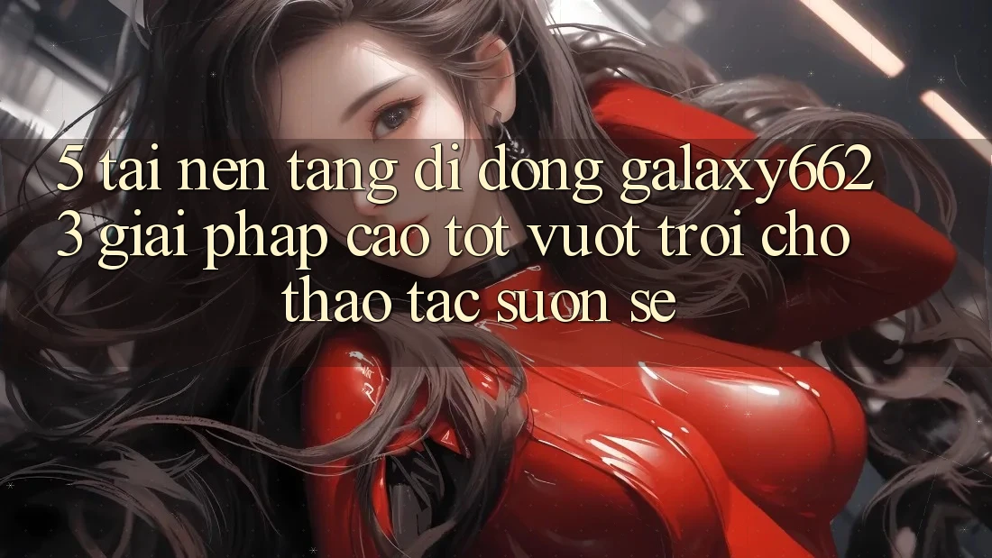 5. Tải Nền tảng di động Galaxy6623 - Giải Pháp Cao tốt vượt trội Cho Thao tác Suôn sẻ