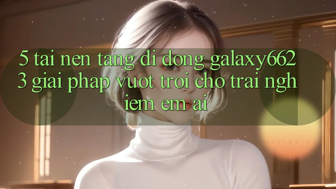 5. Tải Nền tảng di động Galaxy6623 - Giải Pháp Vượt Trội Cho Trải Nghiệm Êm ái