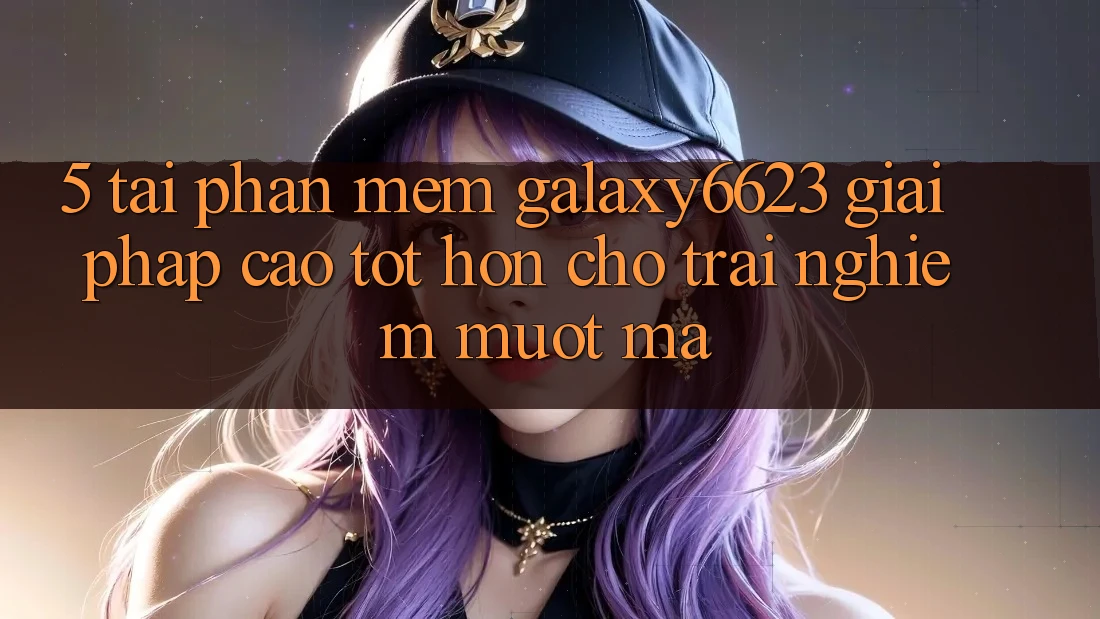 5. Tải Phần mềm Galaxy6623 - Giải Pháp Cao tốt hơn Cho Trải Nghiệm Mượt Mà