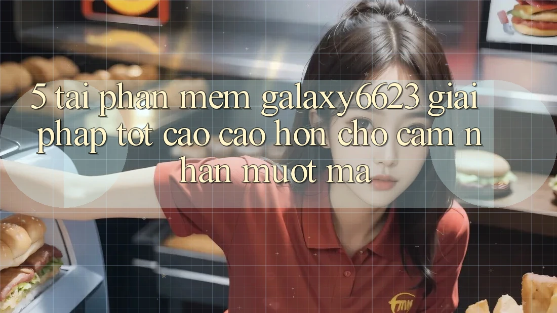 5. Tải Phần mềm Galaxy6623 - Giải Pháp Tốt cao cao hơn Cho Cảm nhận Mượt Mà