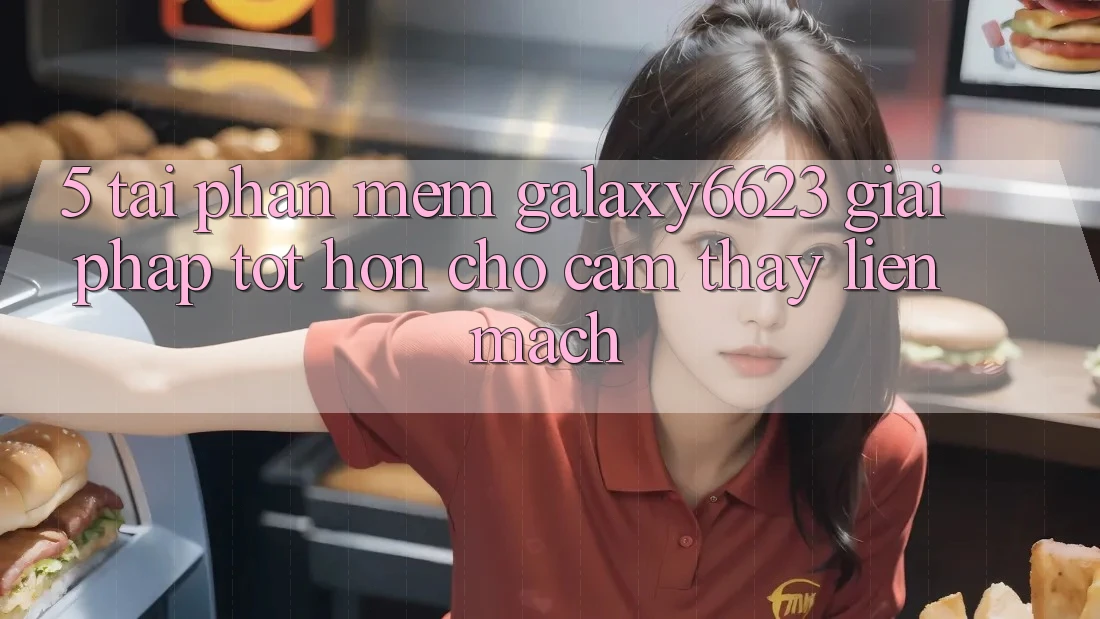 5. Tải Phần mềm Galaxy6623 - Giải Pháp Tốt hơn Cho Cảm thấy Liền mạch