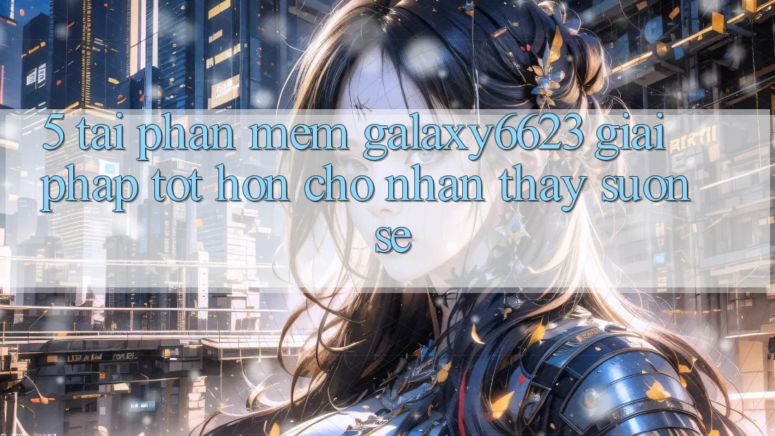 5. Tải Phần mềm Galaxy6623 - Giải Pháp Tốt hơn Cho Nhận thấy Suôn sẻ