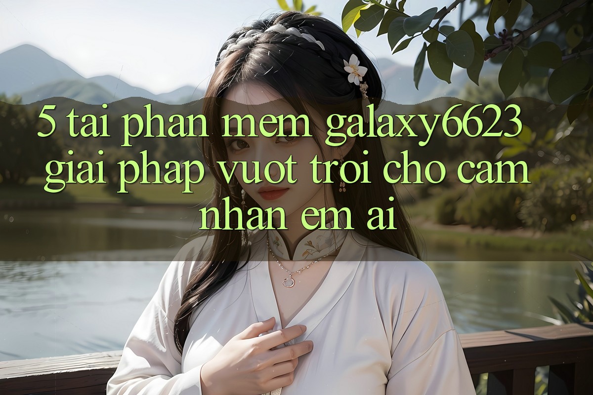 5. Tải Phần mềm Galaxy6623 - Giải Pháp Vượt Trội Cho Cảm nhận Êm ái