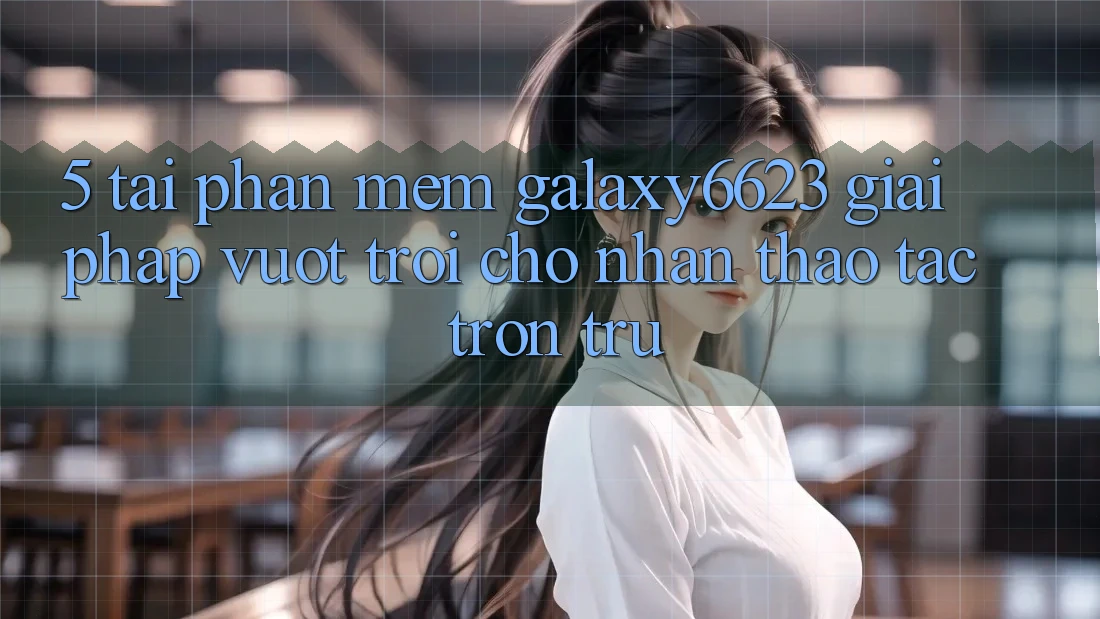 5. Tải Phần mềm Galaxy6623 - Giải Pháp Vượt Trội Cho Nhận thao tác Trơn tru