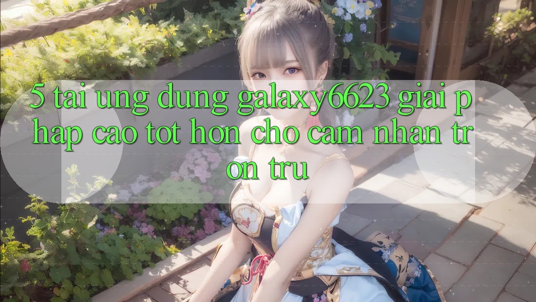 5. Tải Ứng dụng Galaxy6623 - Giải Pháp Cao tốt hơn Cho Cảm nhận Trơn tru
