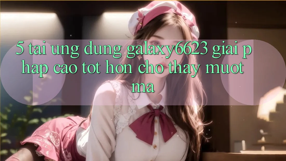5. Tải Ứng dụng Galaxy6623 - Giải Pháp Cao tốt hơn Cho Thấy Mượt Mà