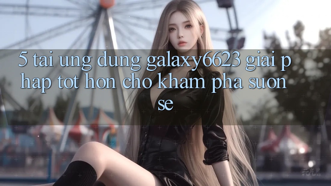 5. Tải Ứng dụng Galaxy6623 - Giải Pháp Tốt hơn Cho Khám phá Suôn sẻ