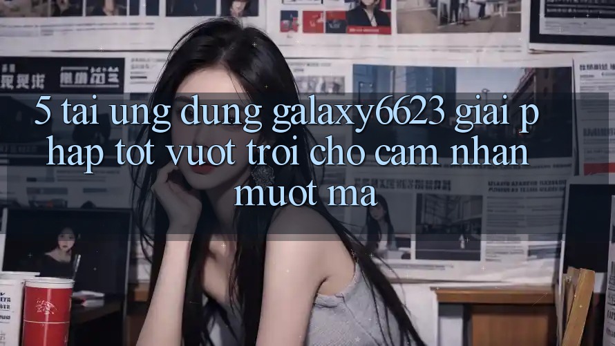 5. Tải Ứng dụng Galaxy6623 - Giải Pháp Tốt vượt trội Cho Cảm nhận Mượt Mà