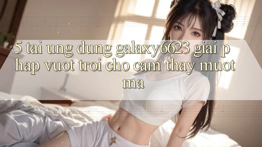 5. Tải Ứng dụng Galaxy6623 - Giải Pháp Vượt Trội Cho Cảm thấy Mượt Mà