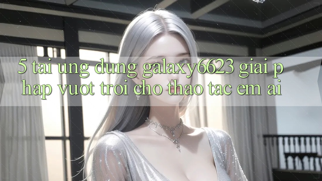5. Tải Ứng dụng Galaxy6623 - Giải Pháp Vượt Trội Cho Thao tác Êm ái
