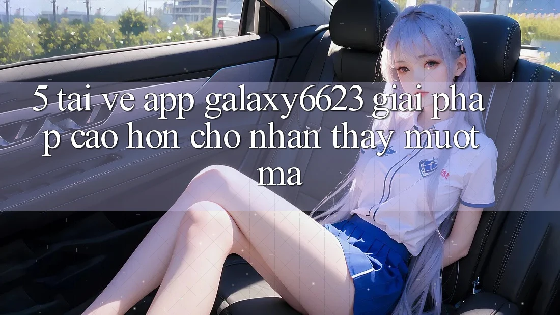 5. Tải về App Galaxy6623 - Giải Pháp Cao hơn Cho Nhận thấy Mượt mà