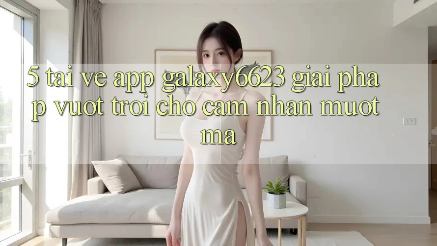5. Tải về App Galaxy6623 - Giải Pháp Vượt Trội Cho Cảm nhận Mượt Mà