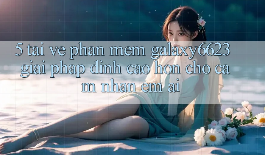 5. Tải về Phần mềm Galaxy6623 - Giải Pháp Đỉnh cao hơn Cho Cảm nhận Êm ái