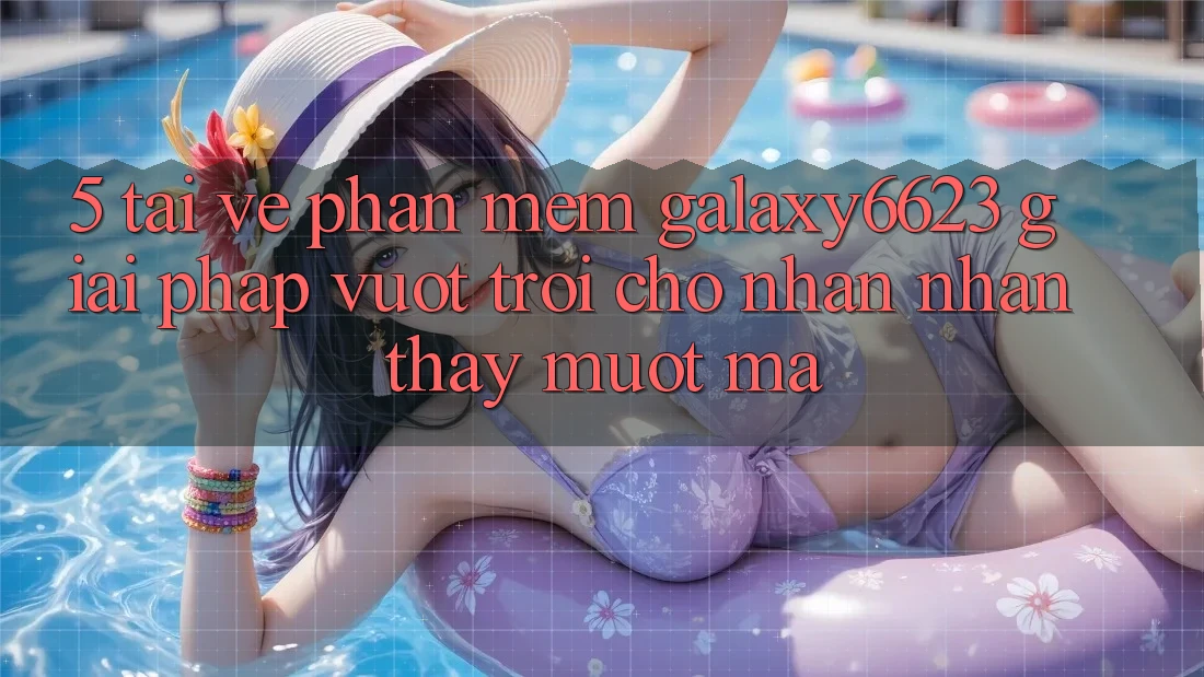 5. Tải về Phần mềm Galaxy6623 - Giải Pháp Vượt Trội Cho Nhận nhận thấy Mượt Mà