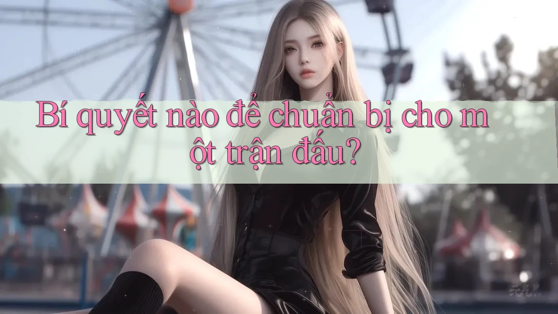 Bí quyết nào để chuẩn bị cho một trận đấu?