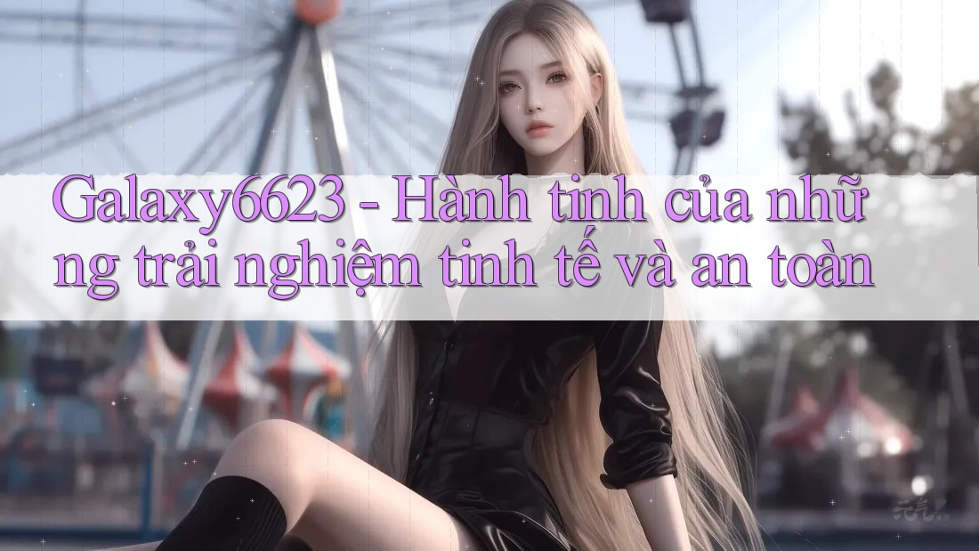 Galaxy6623 - Hành tinh của những trải nghiệm tinh tế và an toàn