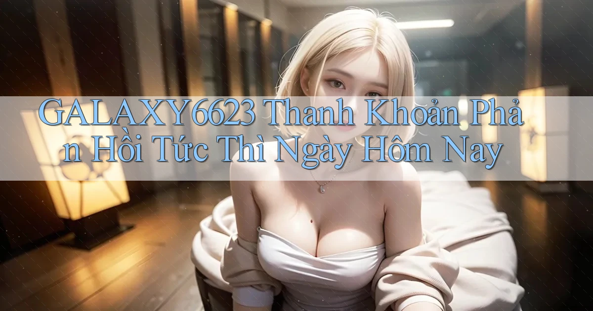 galaxy6623 thanh khoản phản hồi tức thì ngày hôm nay