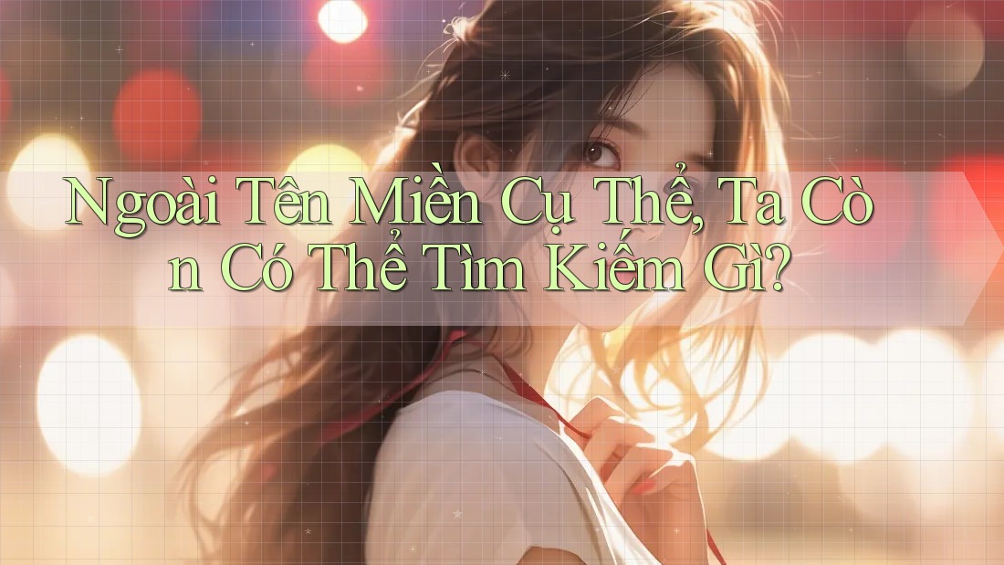 Ngoài Tên Miền Cụ Thể, Ta Còn Có Thể Tìm Kiếm Gì?