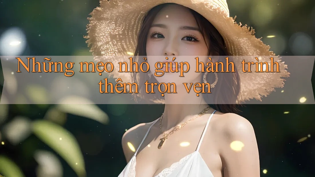 Những mẹo nhỏ giúp hành trình thêm trọn vẹn