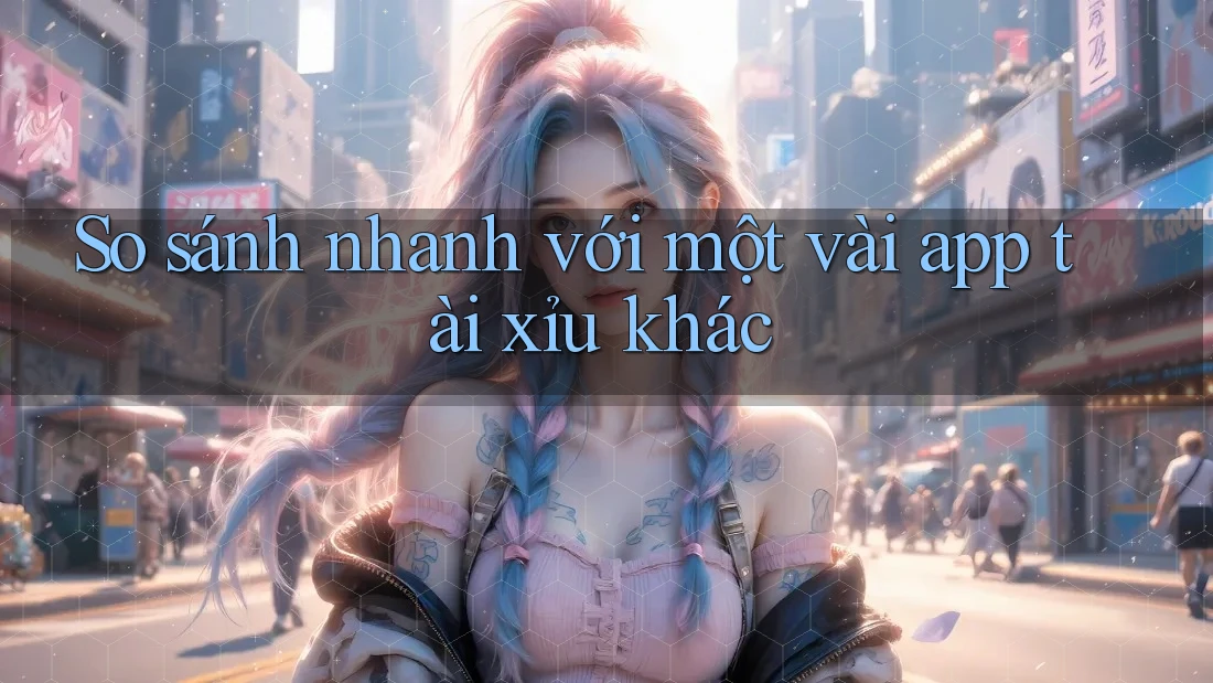 So sánh nhanh với một vài app tài xỉu khác