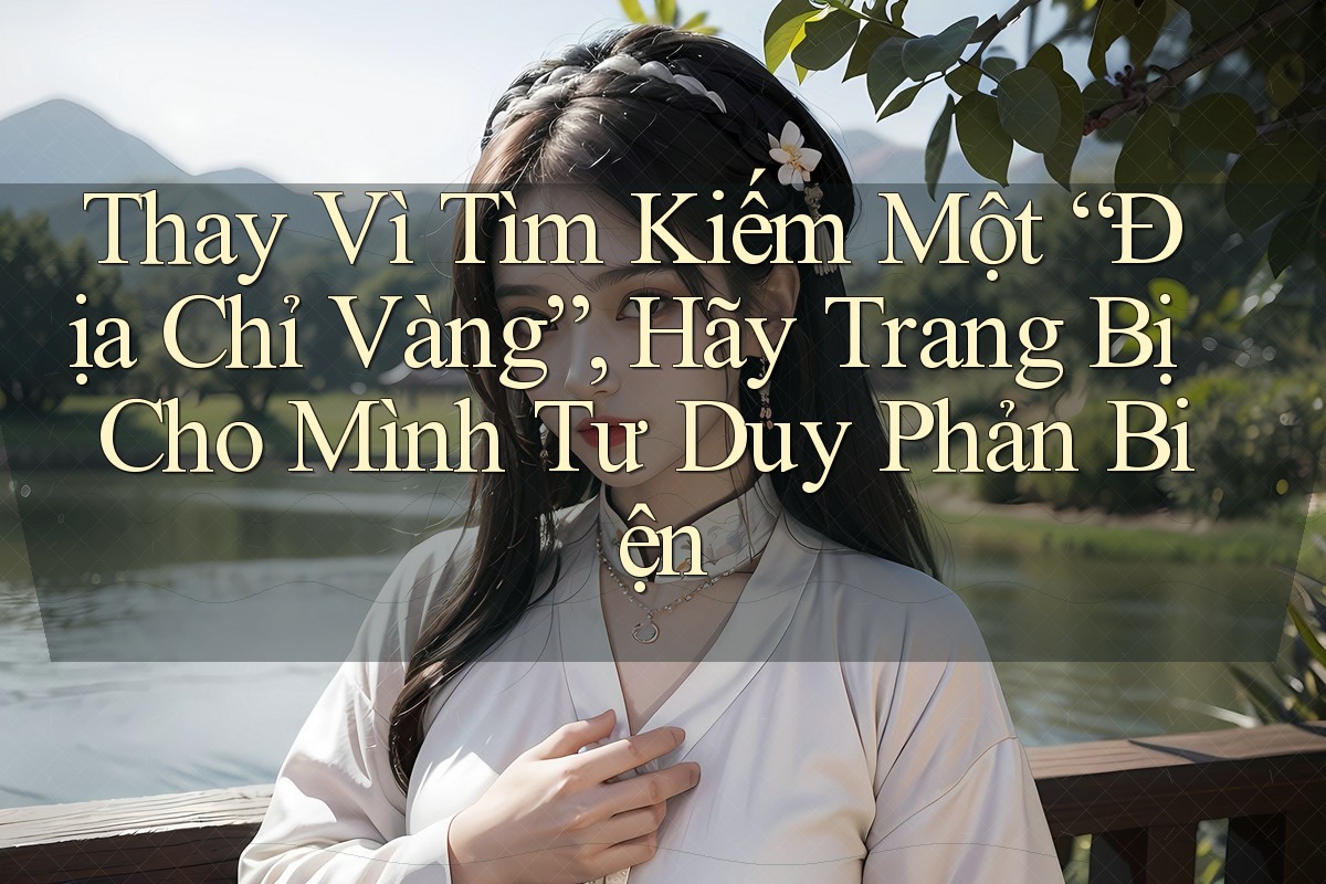 Thay Vì Tìm Kiếm Một “Địa Chỉ Vàng”, Hãy Trang Bị Cho Mình Tư Duy Phản Biện