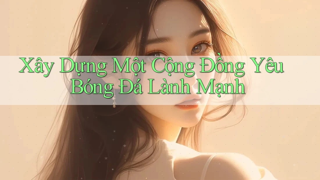 Xây dựng một cộng đồng yêu bóng đá lành mạnh